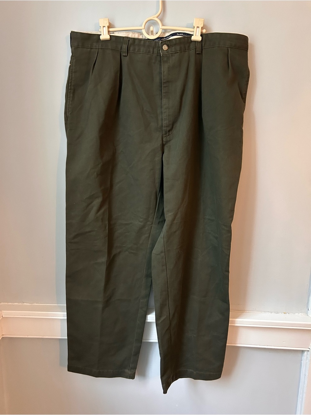 Polo Ralph Lauren Olive Green Chinos Pants 90s Relaxed Men's 42x30